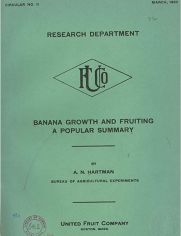Faksimile des Buchs von Jellinek über Bananenforschung