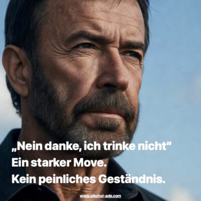 Meme: Nein, danke, ich trinke nicht. Kein peinliches Geständnis.
