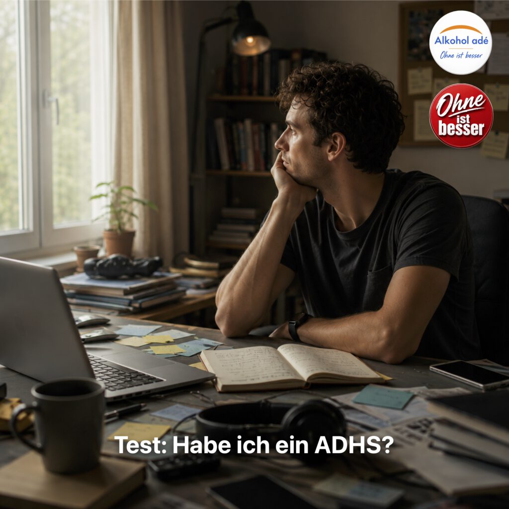 Nachdenklicher Mann sitzt an einem Schreibtisch mit mehreren angefangenen Aufgaben und blickt gedankenverloren aus dem Fenster.