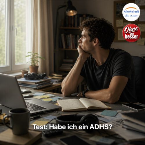 Nachdenklicher Mann sitzt an einem Schreibtisch mit mehreren angefangenen Aufgaben und blickt gedankenverloren aus dem Fenster.