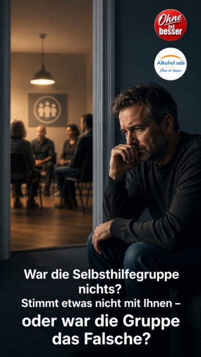 War die Selbsthilfegruppe nichts? Stimmt etwas nicht mit Ihnen — oder war die Gruppe das Falsche?